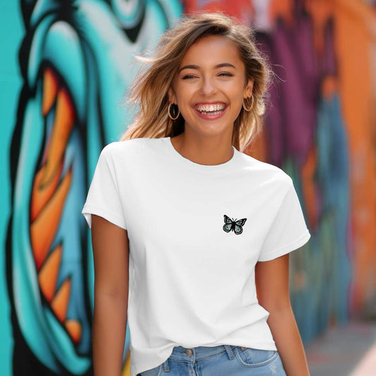 Dalix Butterfly Womens Relaxed Tee