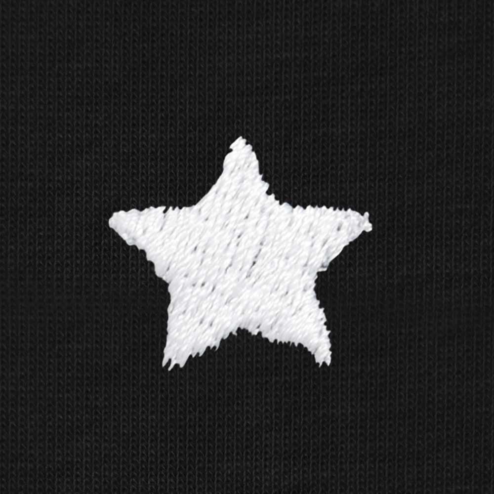 Dalix Lil Star Cotton Tee Short Sleeve Soft Jersey Shirt Cute Womens in Black 2XL XX-Large