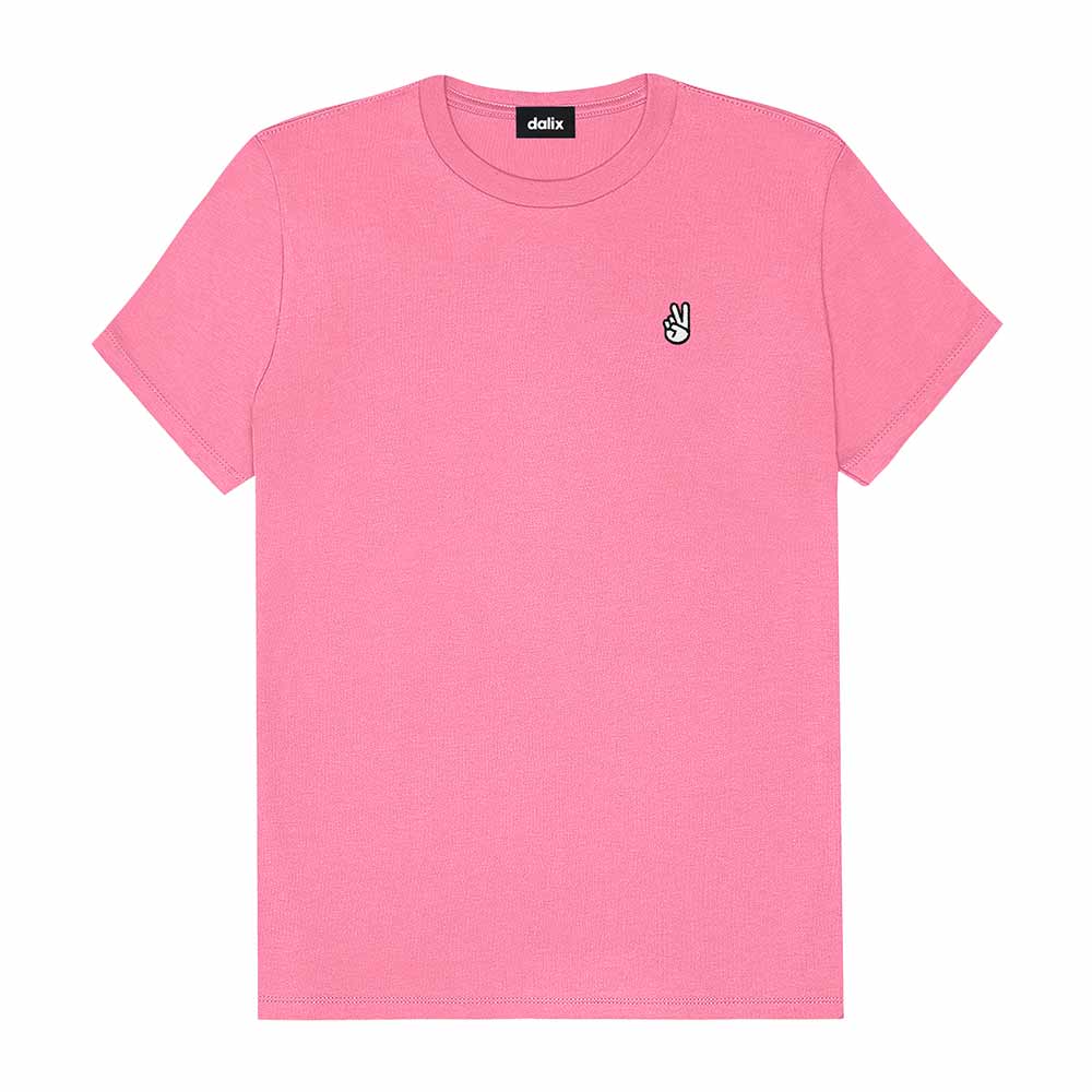 Dalix Womens Peace Sign Jersey Relaxed Tee