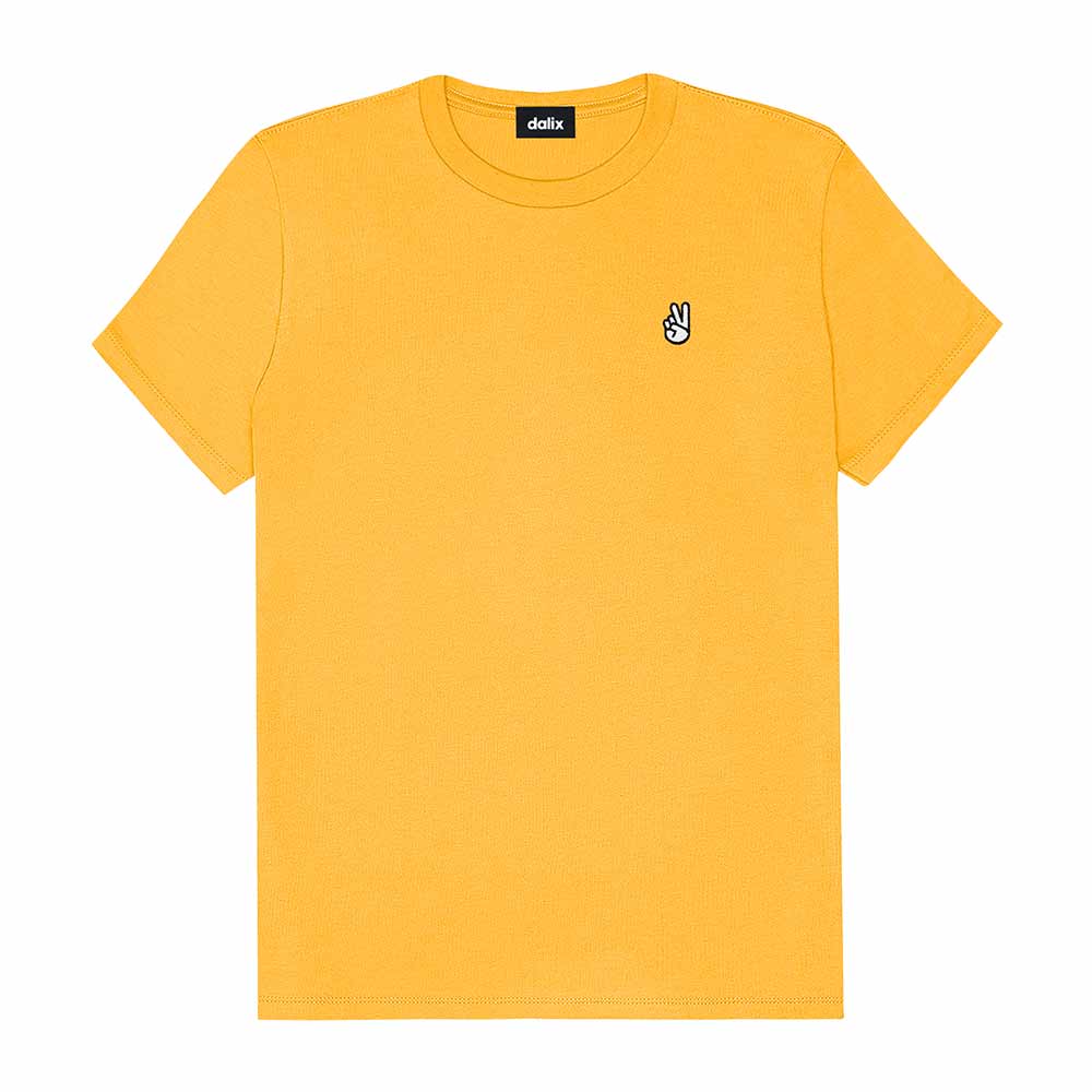 Dalix Womens Peace Sign Jersey Relaxed Tee