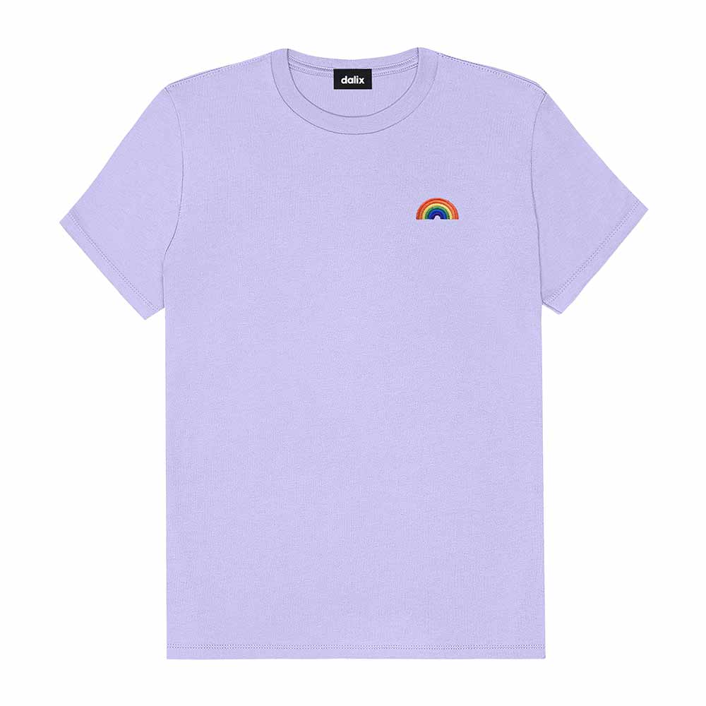 Dalix Womens Rainbow Jersey Relaxed Tee