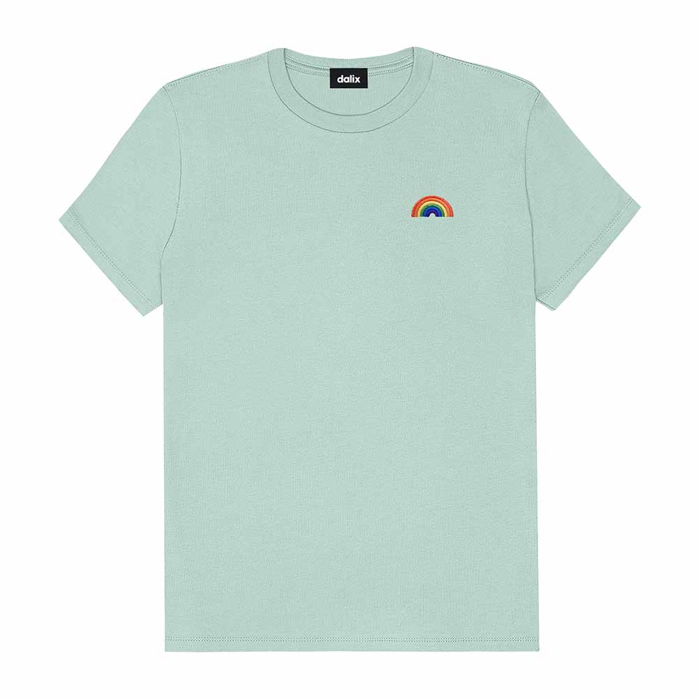 Dalix Womens Rainbow Jersey Relaxed Tee