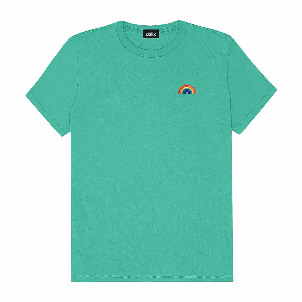 Dalix Womens Rainbow Jersey Relaxed Tee