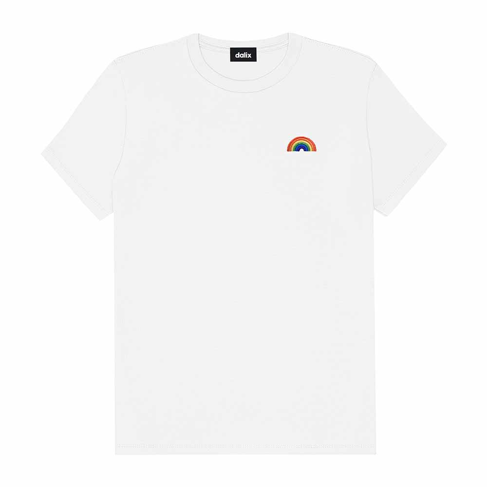 Dalix Womens Rainbow Jersey Relaxed Tee