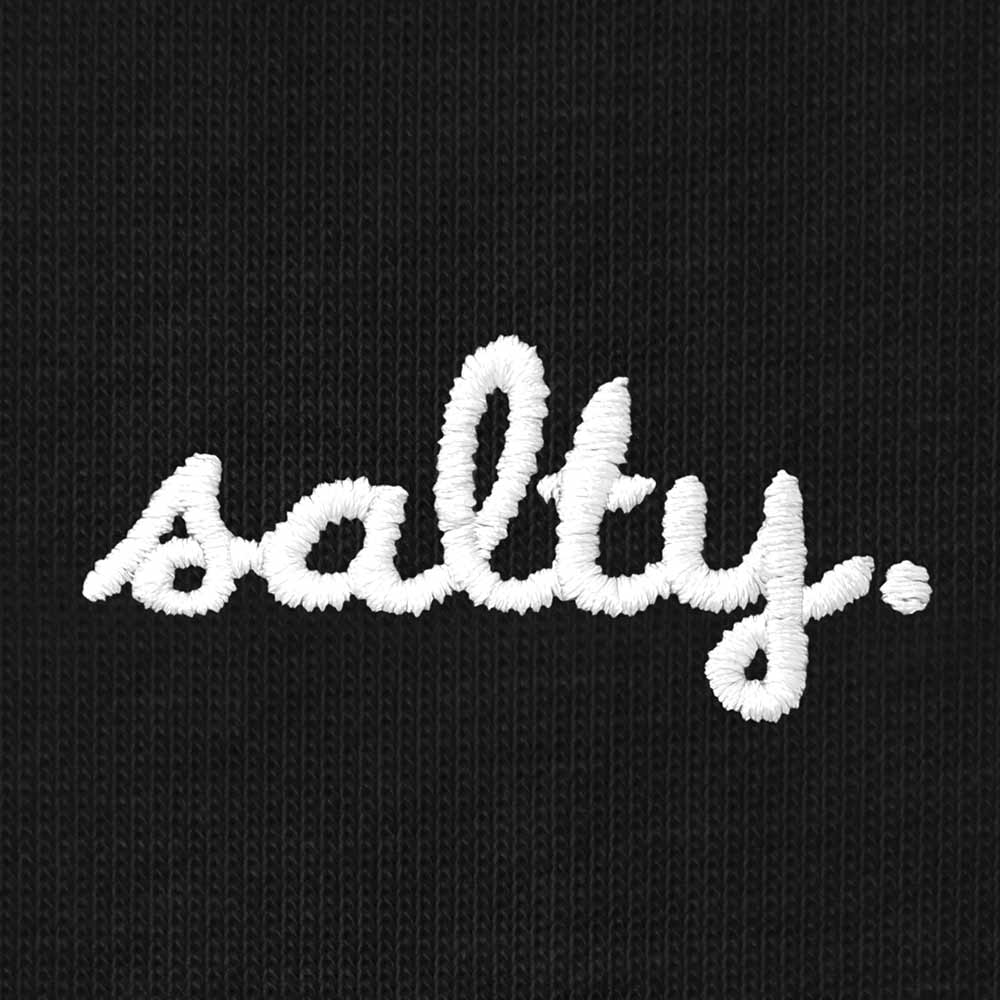 Dalix Salty Embroidery Cotton Tee Short Sleeve Casual Shirt Spring Summer Everyday Womens in Black 2XL XX-Large