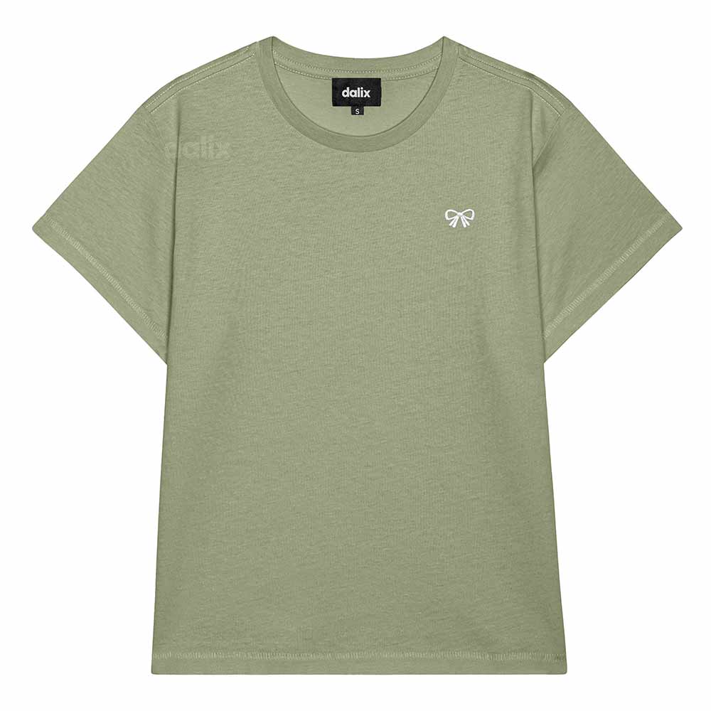 Dalix Womens Bow Lightweight High Waisted Tee