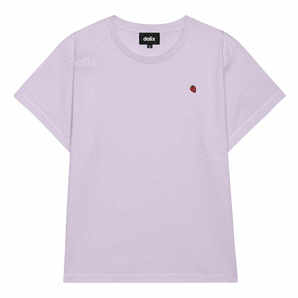 Dalix Womens Lil Strawberry Lightweight High Waisted Tee