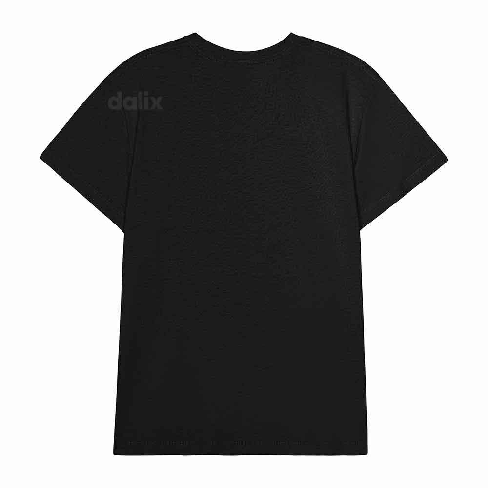 Dalix Lil Peach Everyday Tee Lightweight Short Sleeve Summer Shirt Womens in Black S Small