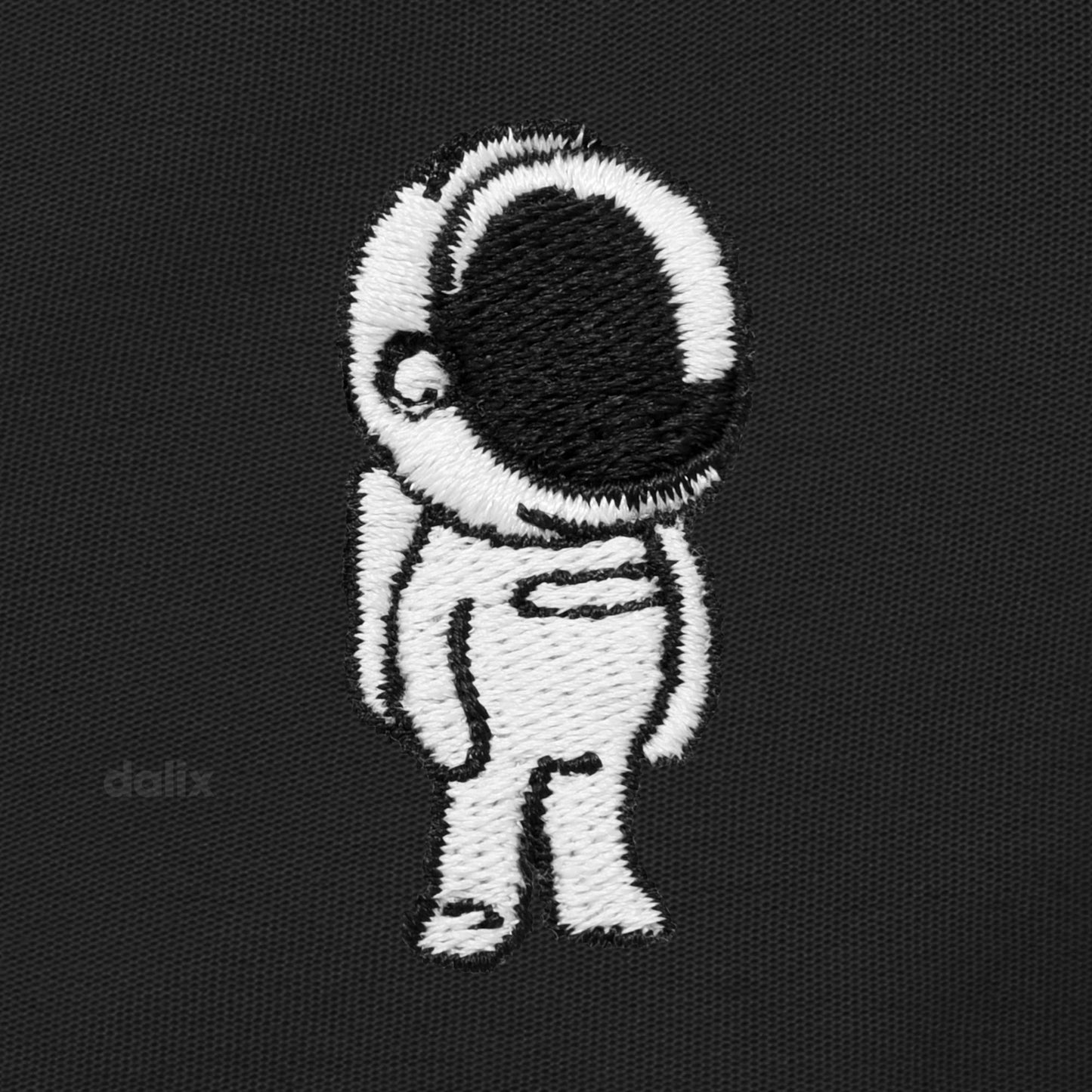Dalix Astronaut Gym Short Sport Embroidered Casual Pocket Mesh Drawcord Waist Mens in Black S Small