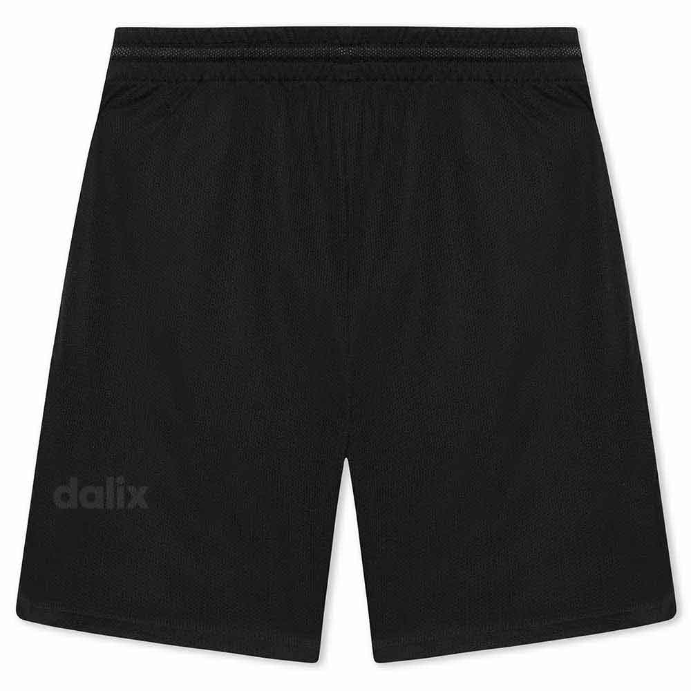 Dalix Lil Alien Court Short Sport Embroidered Casual Pocket Mesh Drawcord Waist Mens in Black S Small