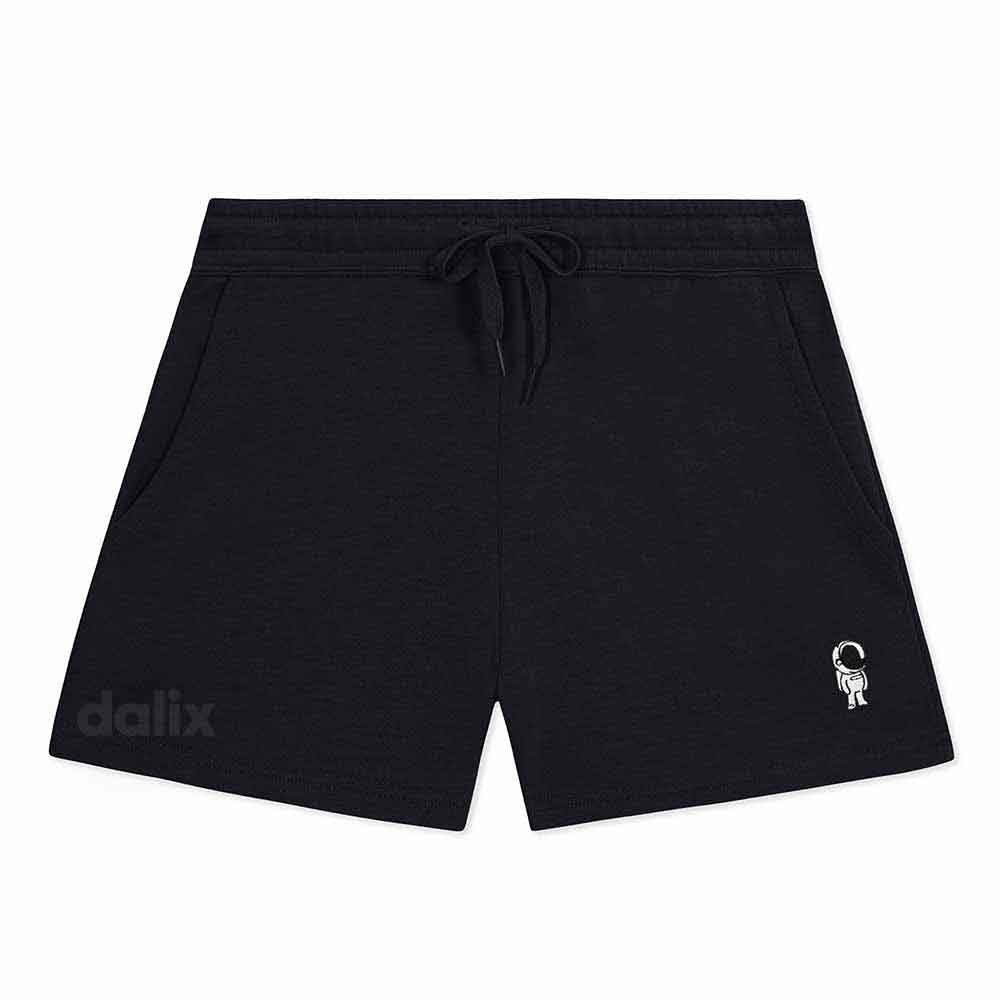 Dalix Womens Astronaut Midweight Washed Fleece Shorts