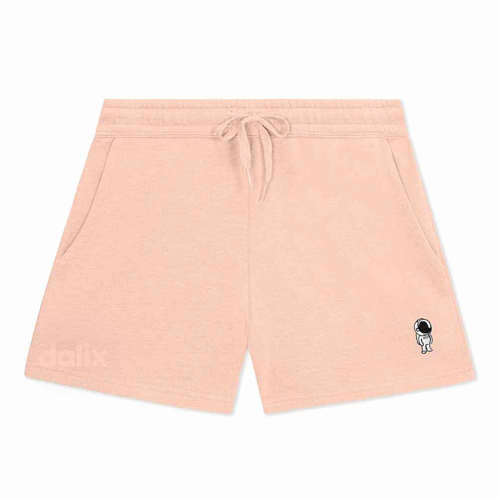 Dalix Womens Astronaut Midweight Washed Fleece Shorts