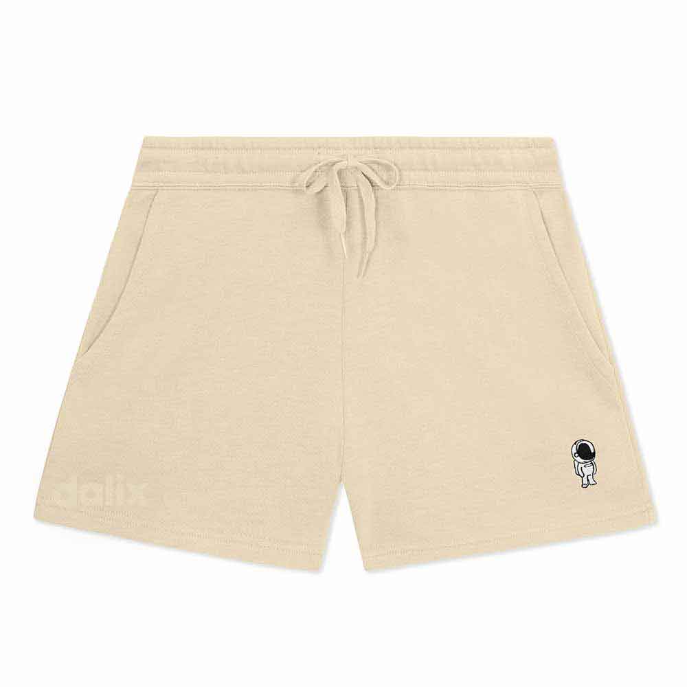 Dalix Womens Astronaut Midweight Washed Fleece Shorts