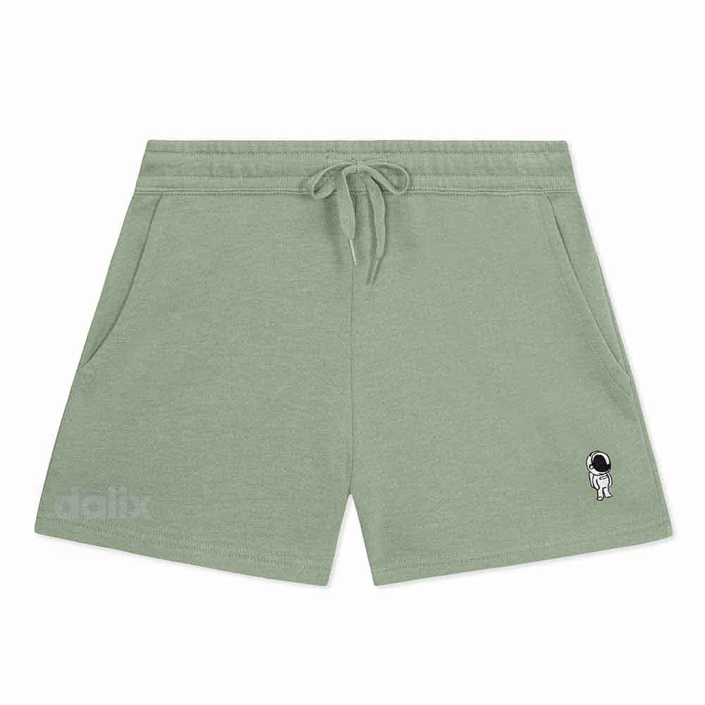 Dalix Womens Astronaut Midweight Washed Fleece Shorts