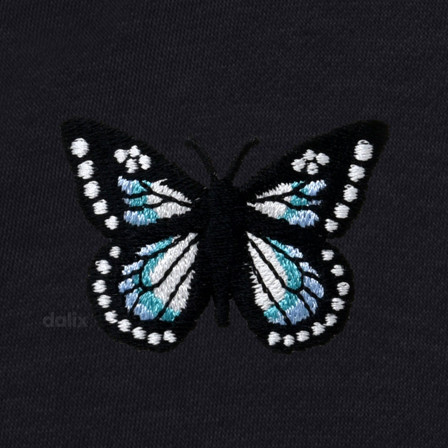 Dalix Butterfly Embroidered Shorts Washed Soft Fleece Relaxed Drawstring Pocket Fit Lounge Womens in Black S Small
