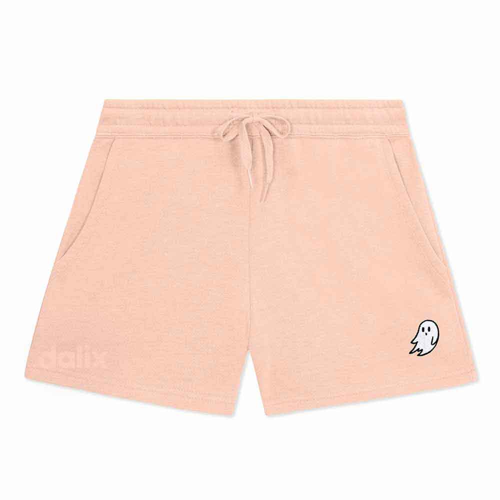 Dalix Womens Ghost Midweight Washed Fleece Shorts