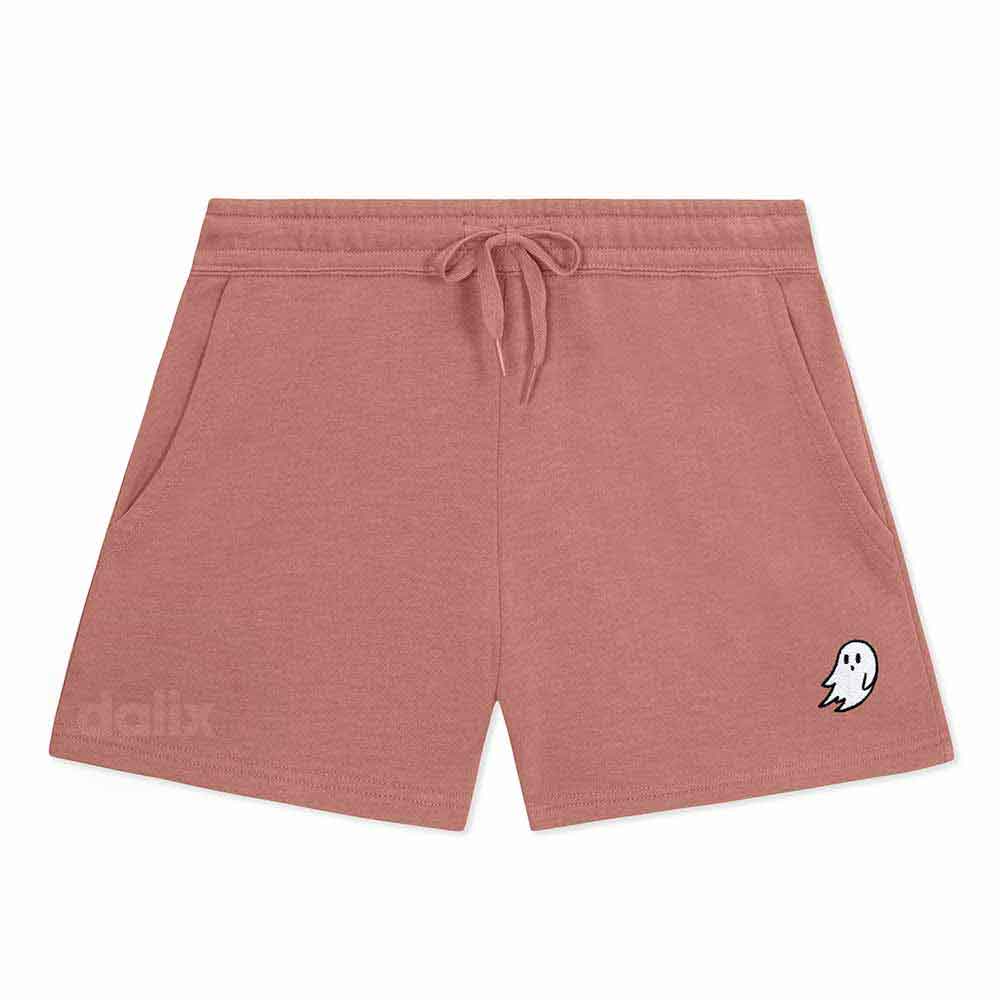 Dalix Womens Ghost Midweight Washed Fleece Shorts