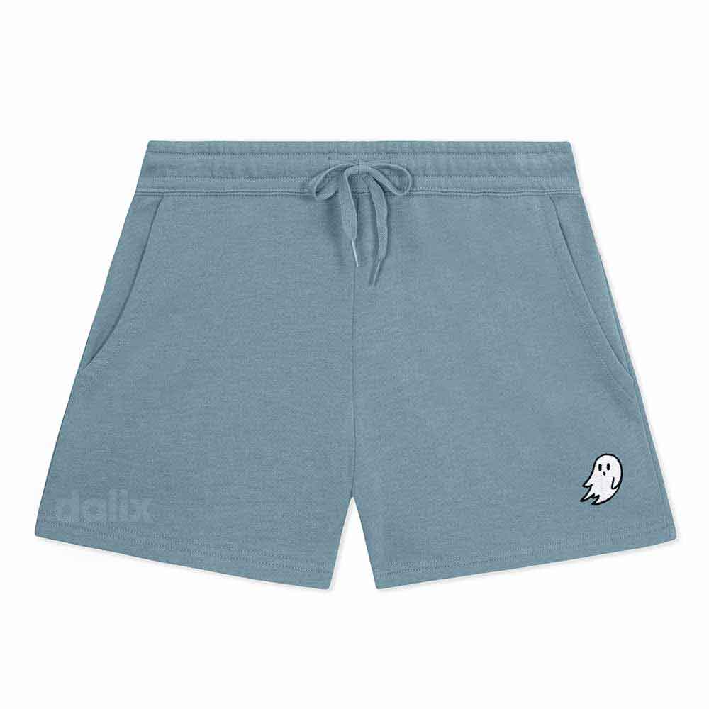 Dalix Womens Ghost Midweight Washed Fleece Shorts