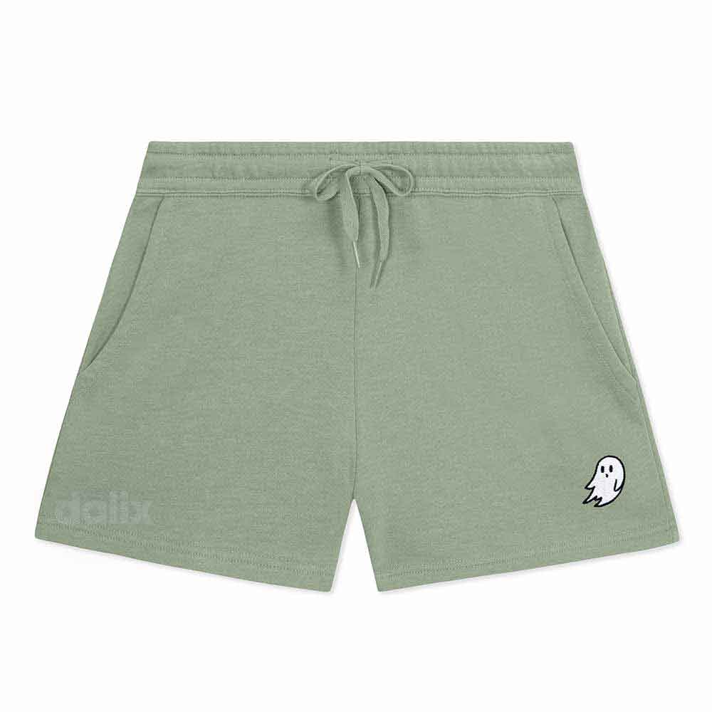 Dalix Womens Ghost Midweight Washed Fleece Shorts