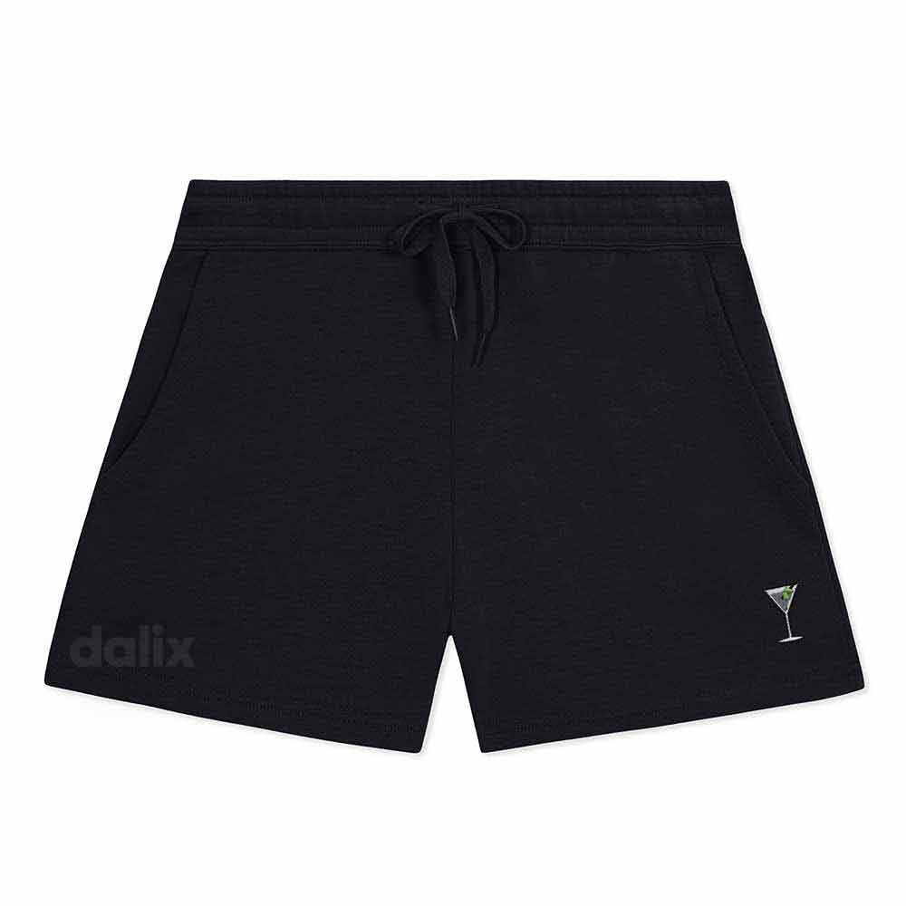 Dalix Womens Martini Midweight Washed Fleece Shorts
