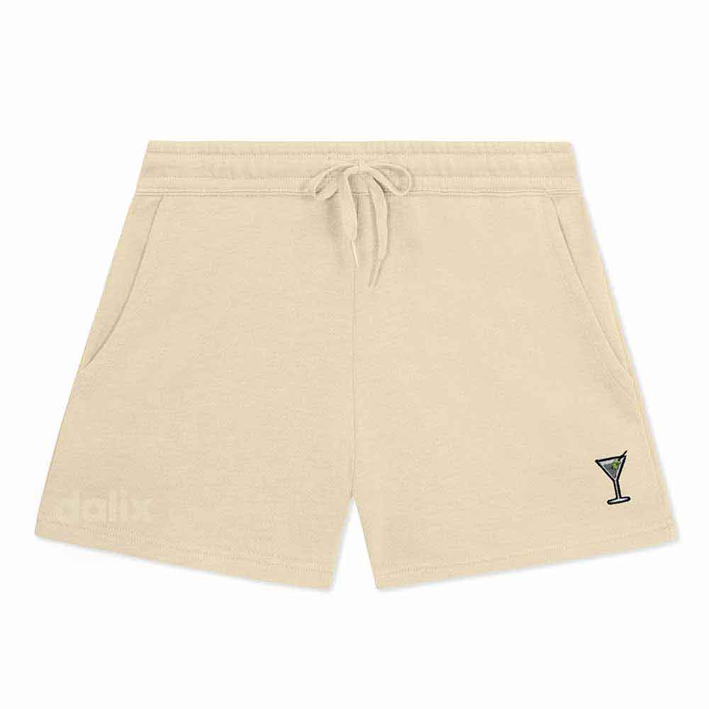 Dalix Womens Martini Midweight Washed Fleece Shorts