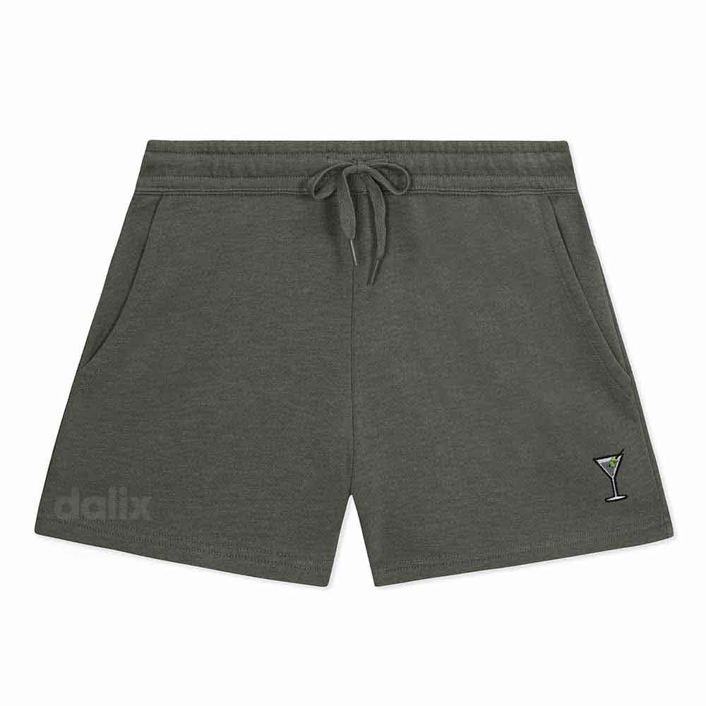 Dalix Womens Martini Midweight Washed Fleece Shorts