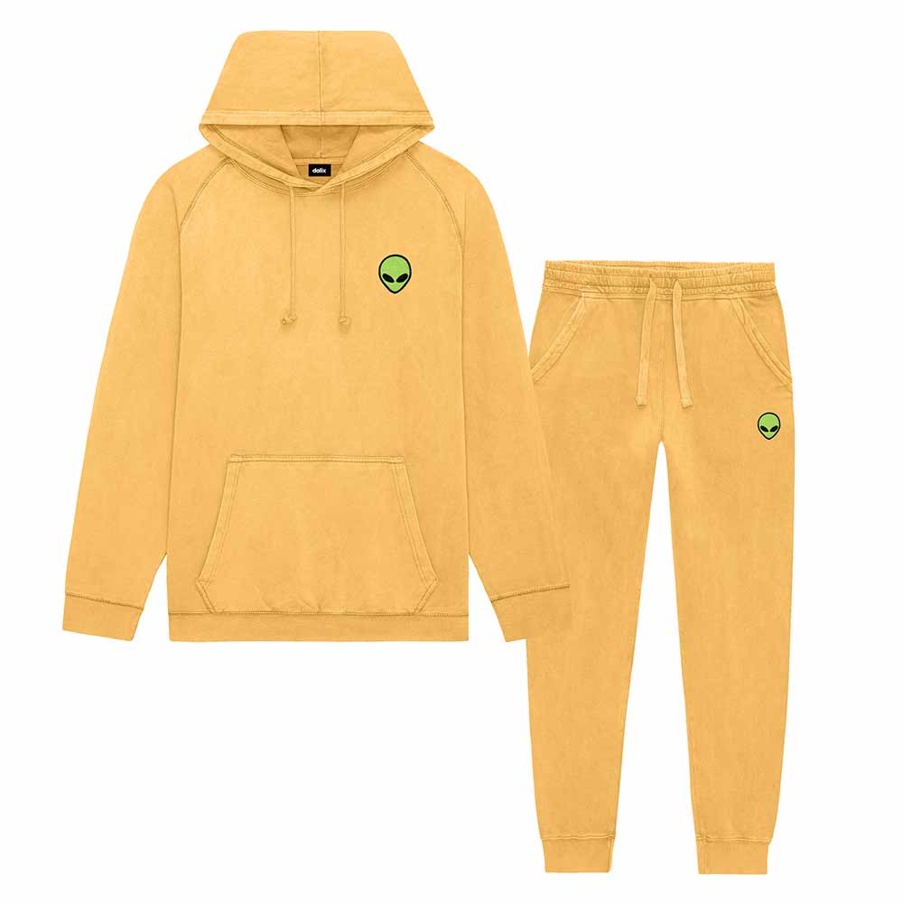 Dalix Alien Midweight Washed Fleece Sweatsuit