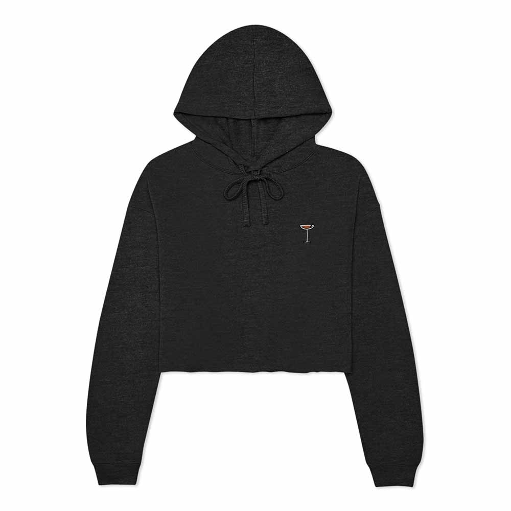 Dalix Espresso Martini Midweight Fleece Cropped Hoodie