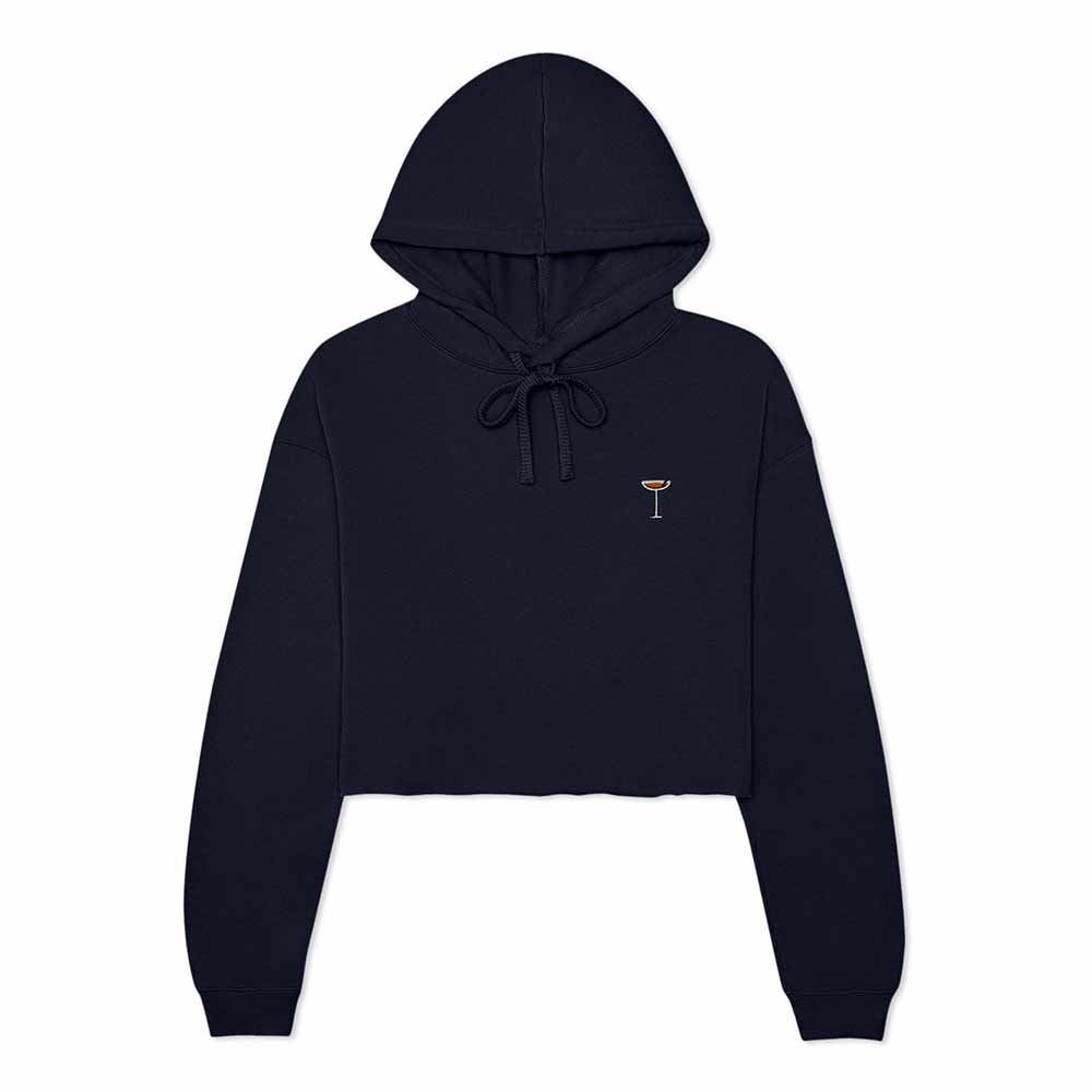 Dalix Espresso Martini Midweight Fleece Cropped Hoodie