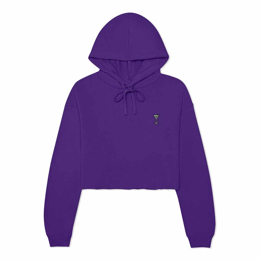 Dalix Martini Midweight Fleece Cropped Hoodie