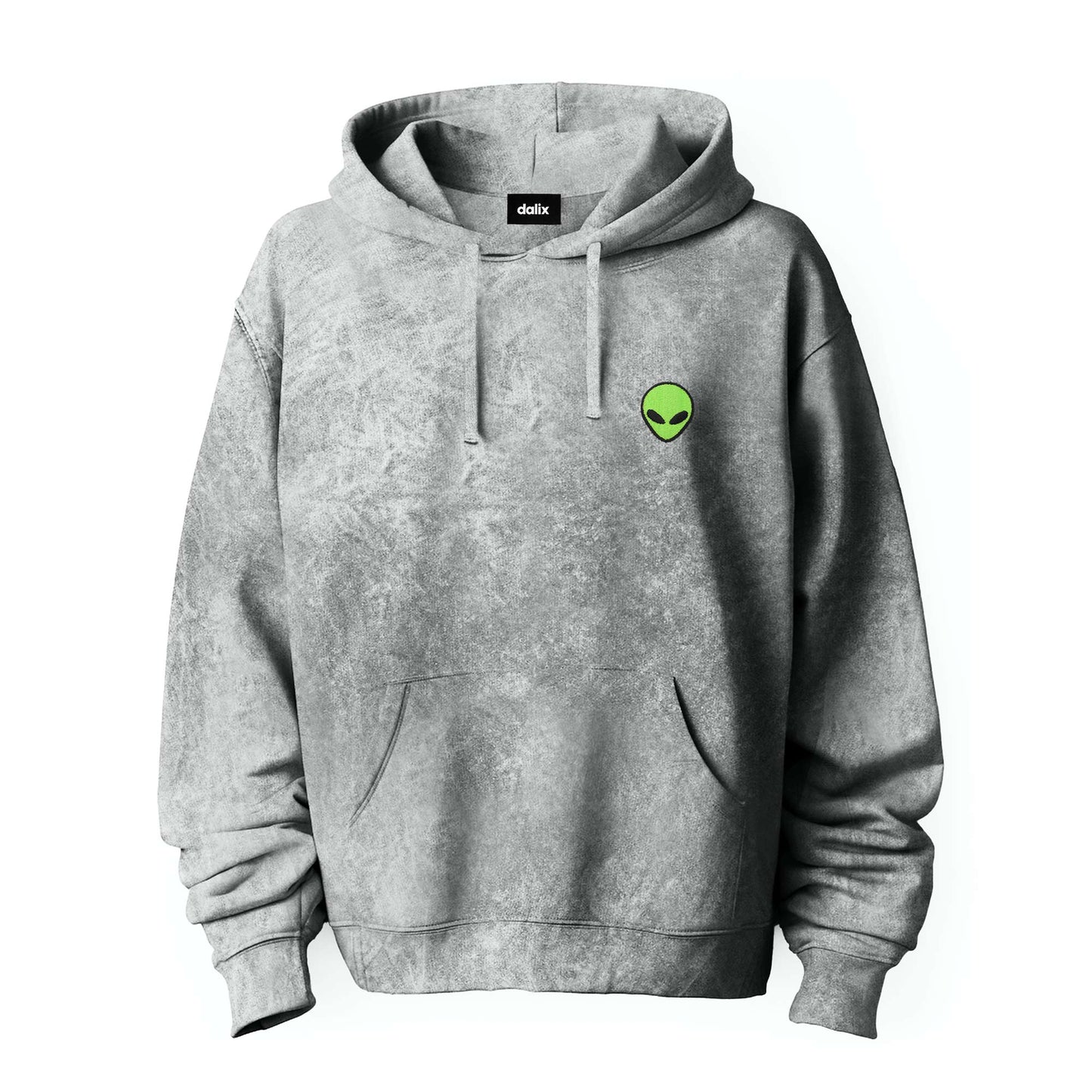 Dalix Alien Mineral Wash Hoodie