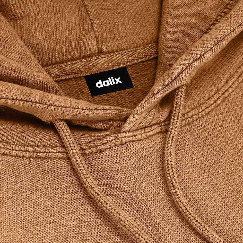 Dalix Ghost Relaxed Hoodie Washed Fleece Sweatshirt Fit Lounge Mens
