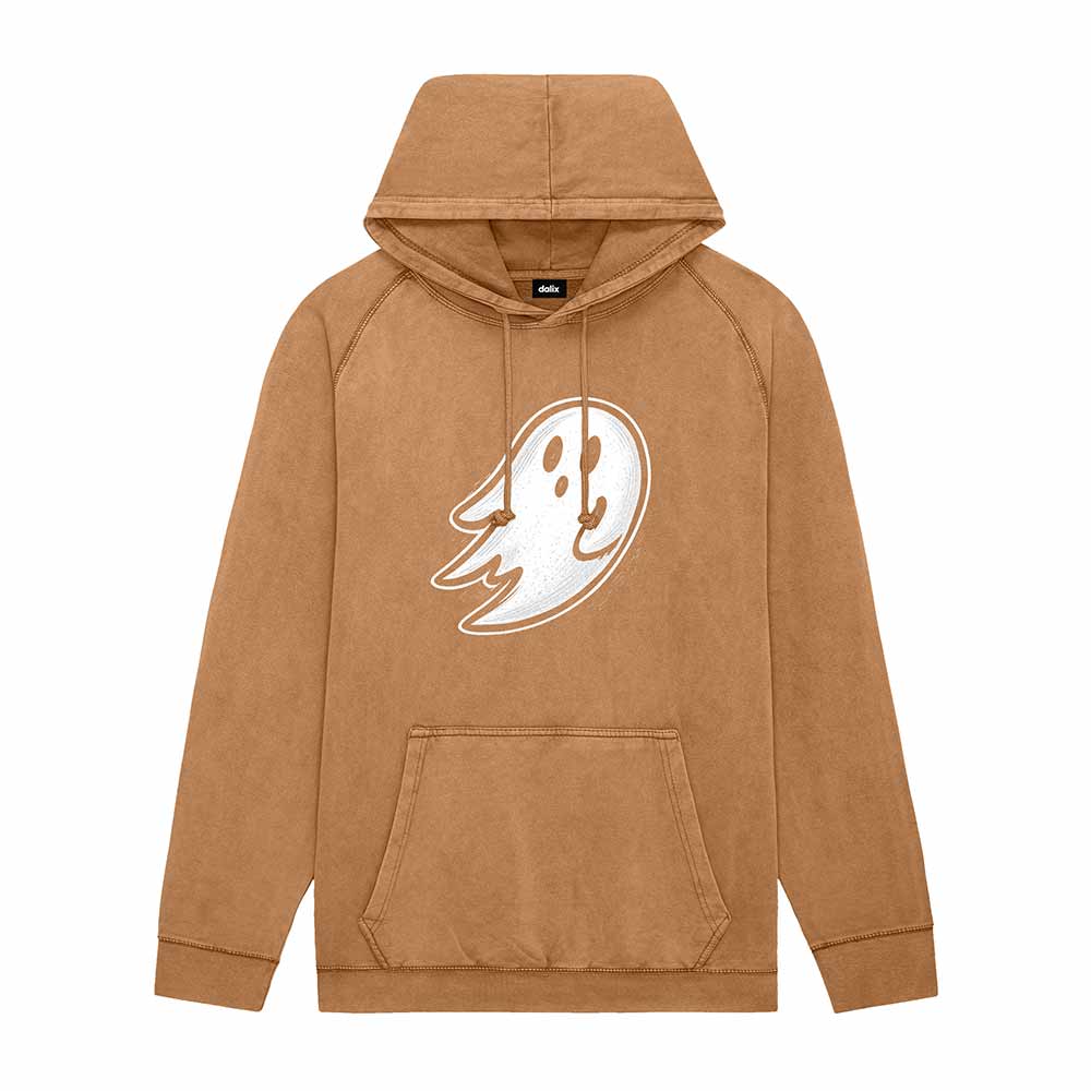 Dalix Mens Ghost Washed Hooded Sweatshirt