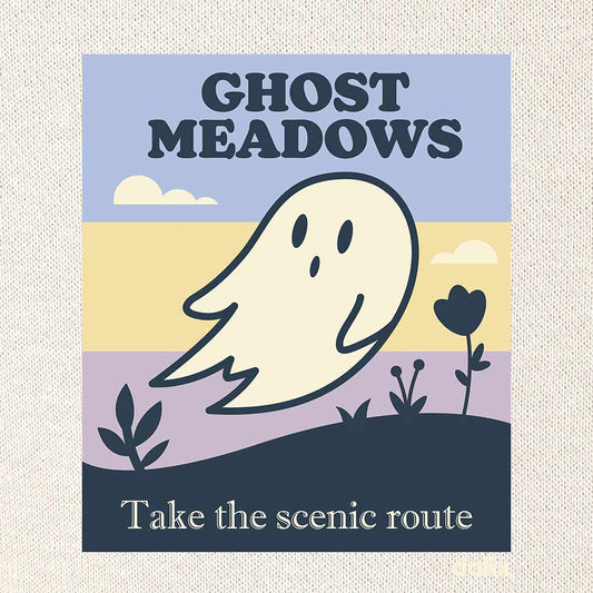 Dalix Ghost Meadow Relaxed Hoodie Soft Fleece Sweatshirt Drawcord Fit Lounge Womens