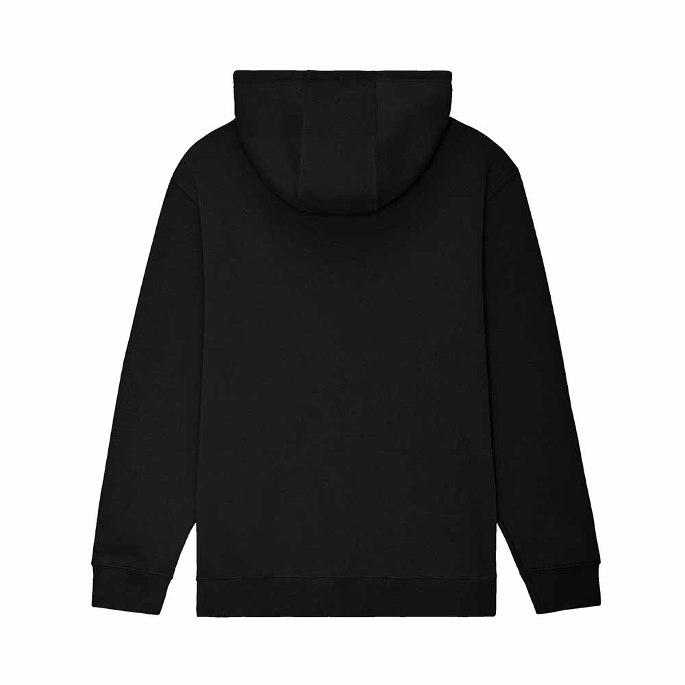 Dalix Heartly Ghost Embroidery Relaxed Hoodie Soft Fleece Sweatshirt Drawcord Fit Lounge Womens in Black 2XL XX-Large
