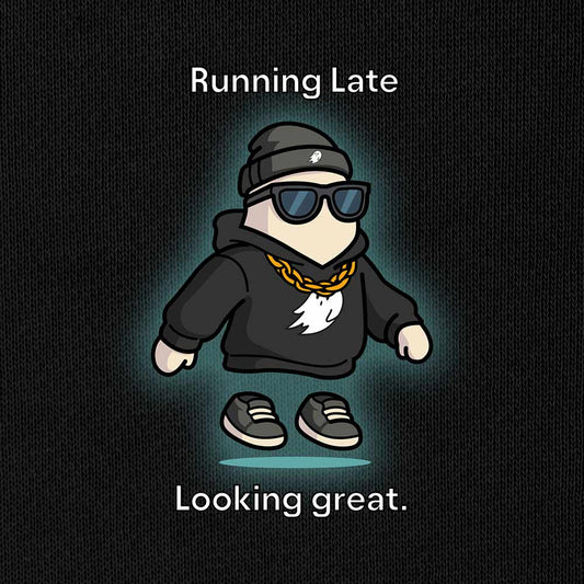 Dalix Mens Running Late Ghost Midweight Hoodie