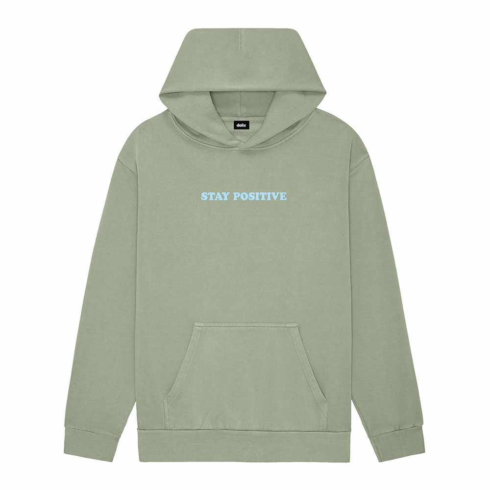 Dalix Womens Stay Positive Relaxed Hoodie