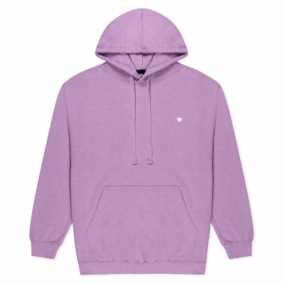 Dalix Womens Lil Heart Midweight Hooded Sweatshirt