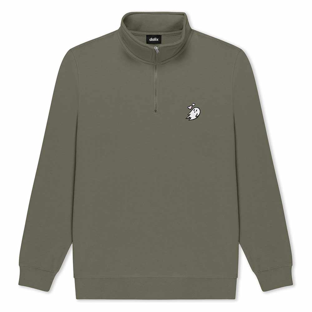 Dalix Womens Heartly Ghost Quarter Zip Pullover
