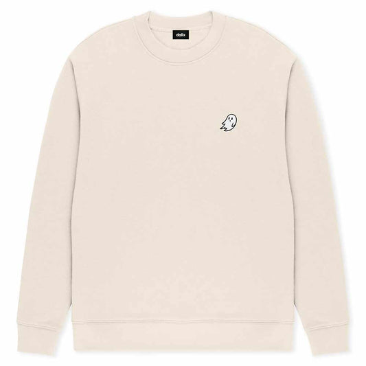 Dalix Ghost Relaxed Midweight Fleece Crewneck Sweatshirt