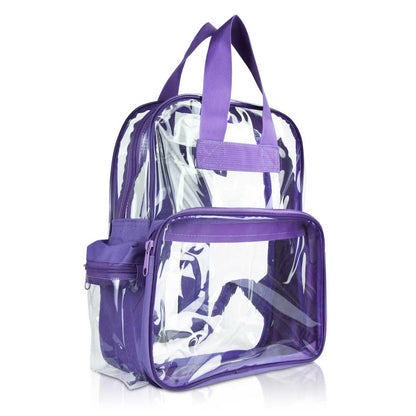 Dalix Clear Backpack Bags Smooth Plastic Transparent See Through