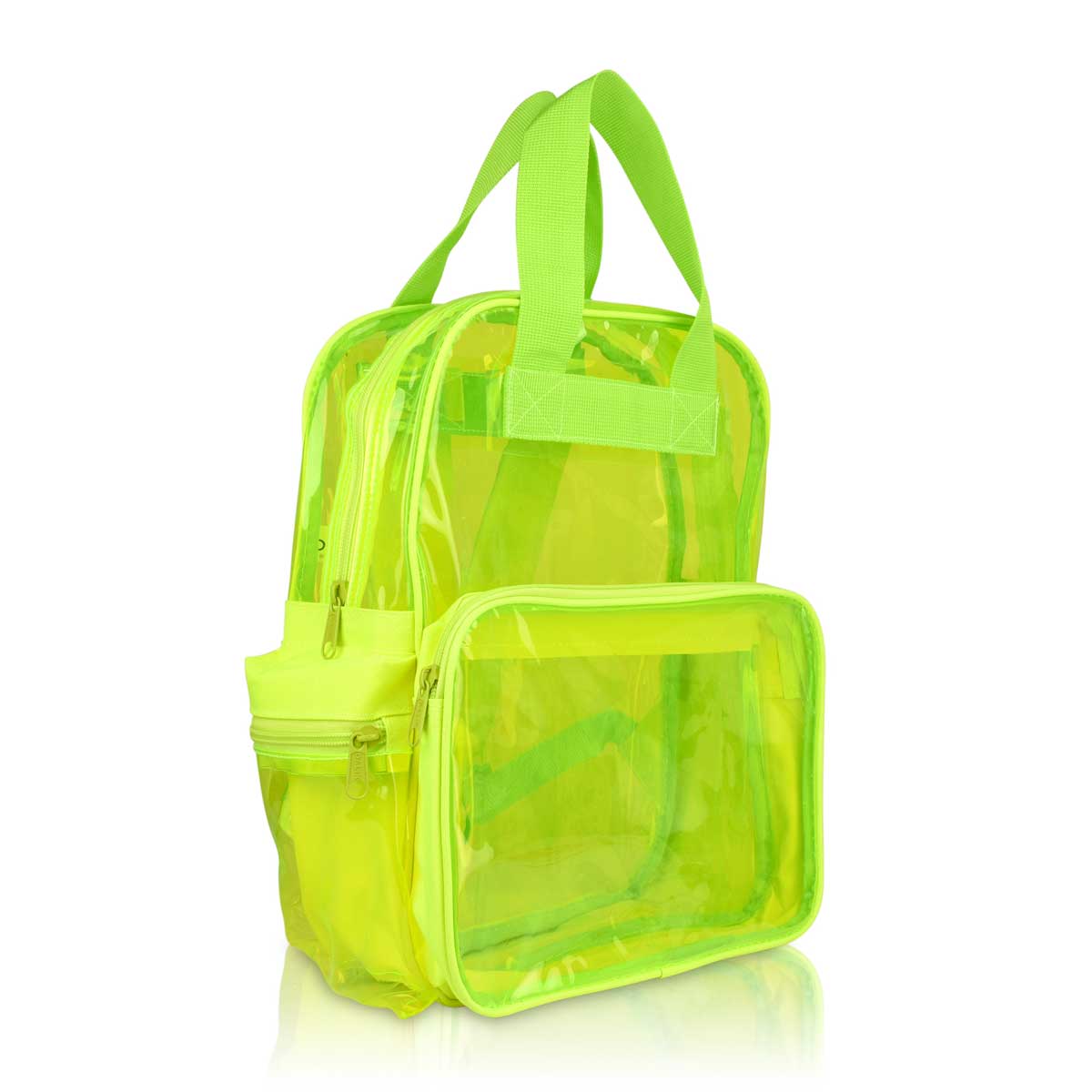 Dalix Small Neon Clear Backpacks