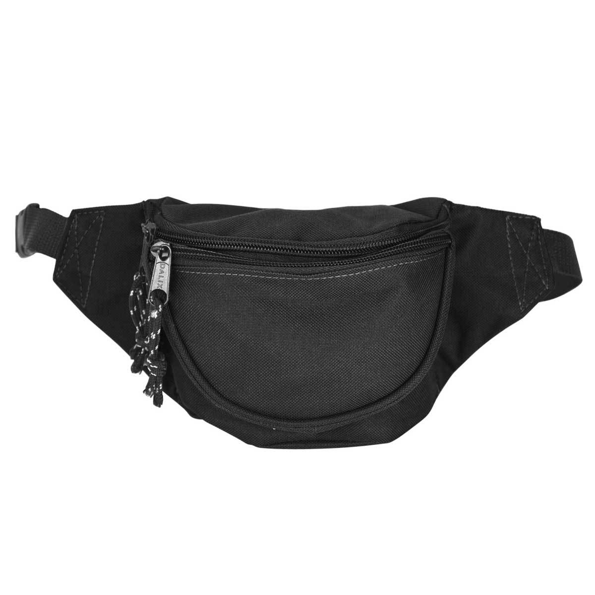DALIX Fanny Pack w/ 3 Pockets Traveling Concealment Pouch Airport Money Bag FP-001 Fanny Packs DALIX