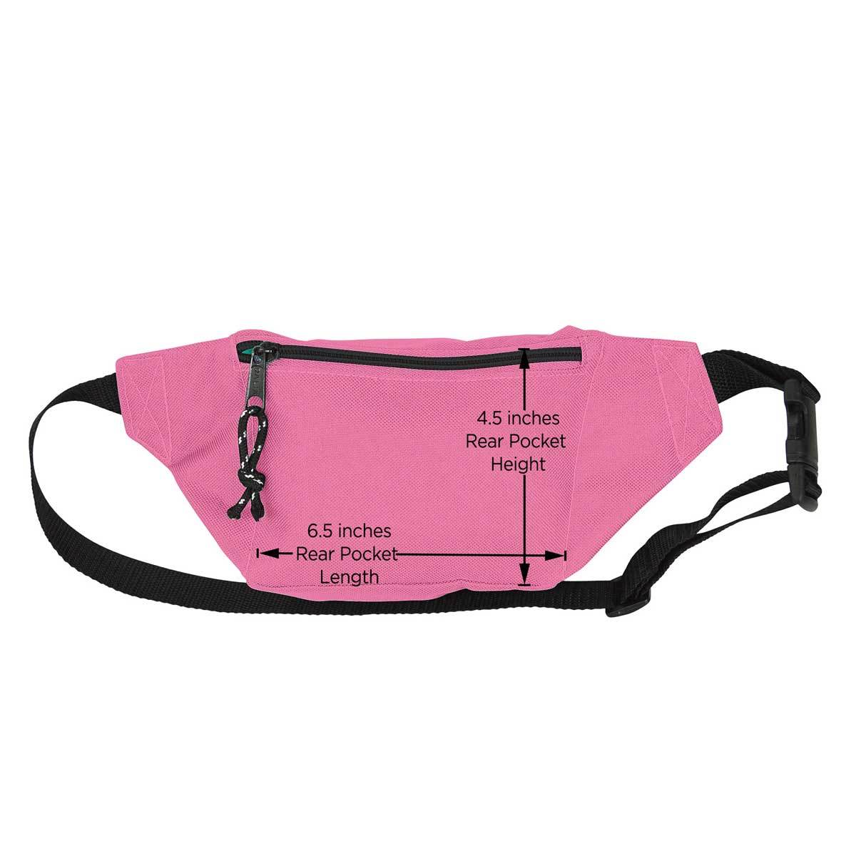 DALIX Fanny Pack w/ 3 Pockets Traveling Concealment Pouch Airport Money Bag FP-001 Fanny Packs DALIX