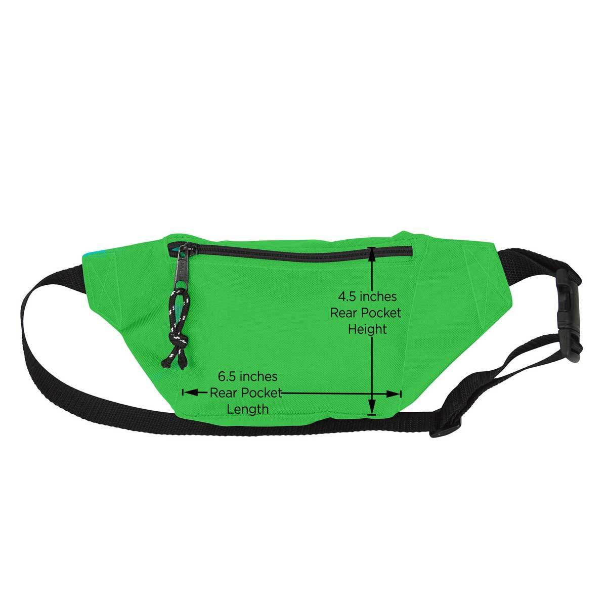 DALIX Fanny Pack w/ 3 Pockets Traveling Concealment Pouch Airport Money Bag FP-001 Fanny Packs DALIX