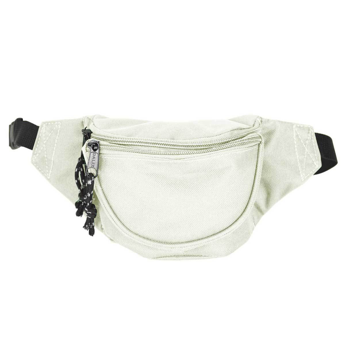 DALIX Fanny Pack w/ 3 Pockets Traveling Concealment Pouch Airport Money Bag FP-001 Fanny Packs DALIX 