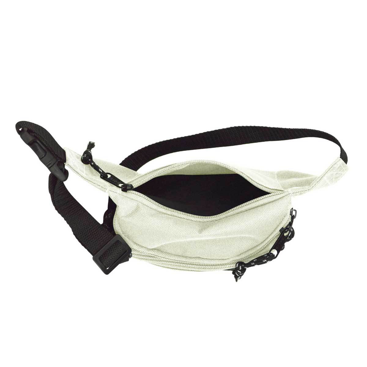 DALIX Fanny Pack w/ 3 Pockets Traveling Concealment Pouch Airport Money Bag FP-001 Fanny Packs DALIX