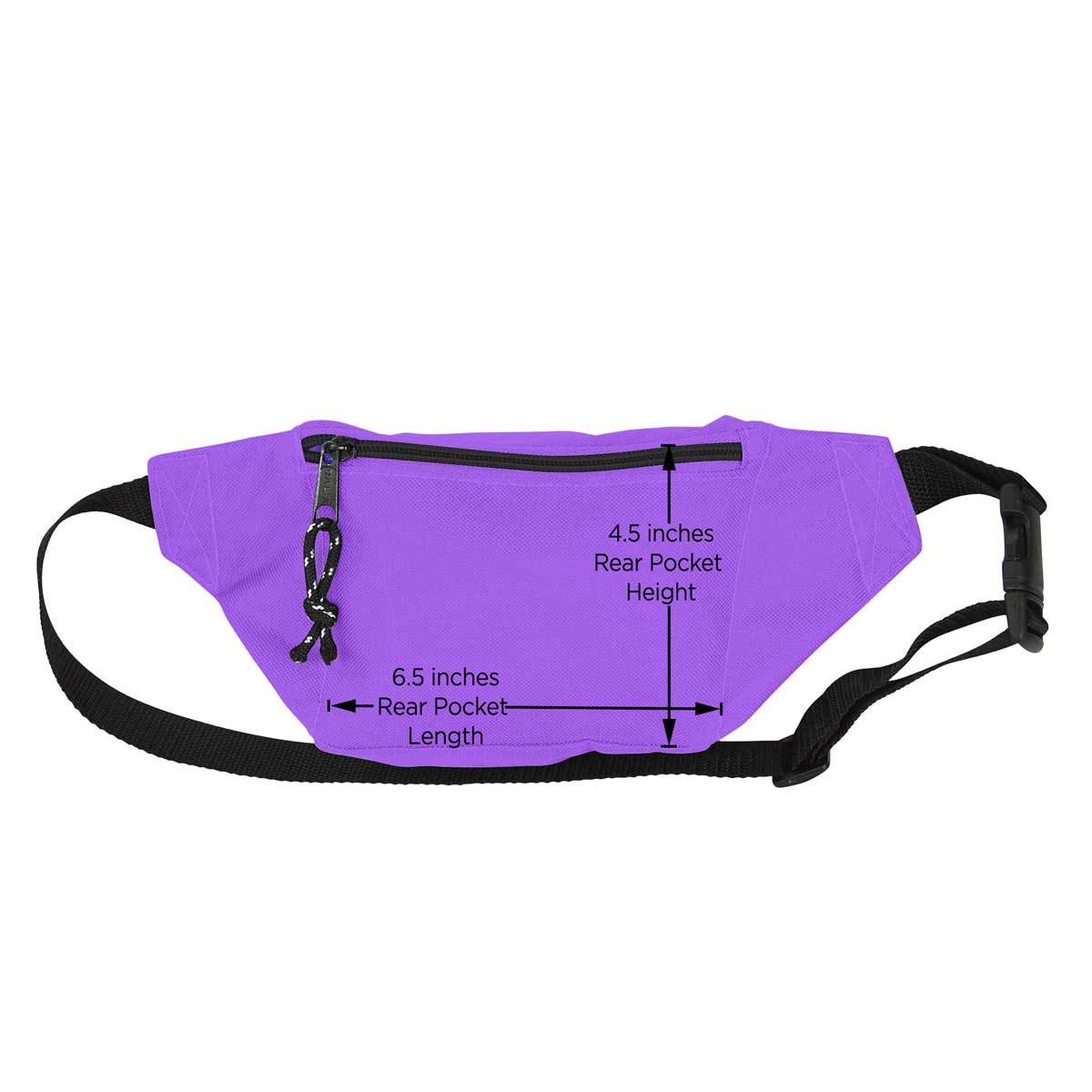 DALIX Fanny Pack w/ 3 Pockets Traveling Concealment Pouch Airport Money Bag FP-001 Fanny Packs DALIX