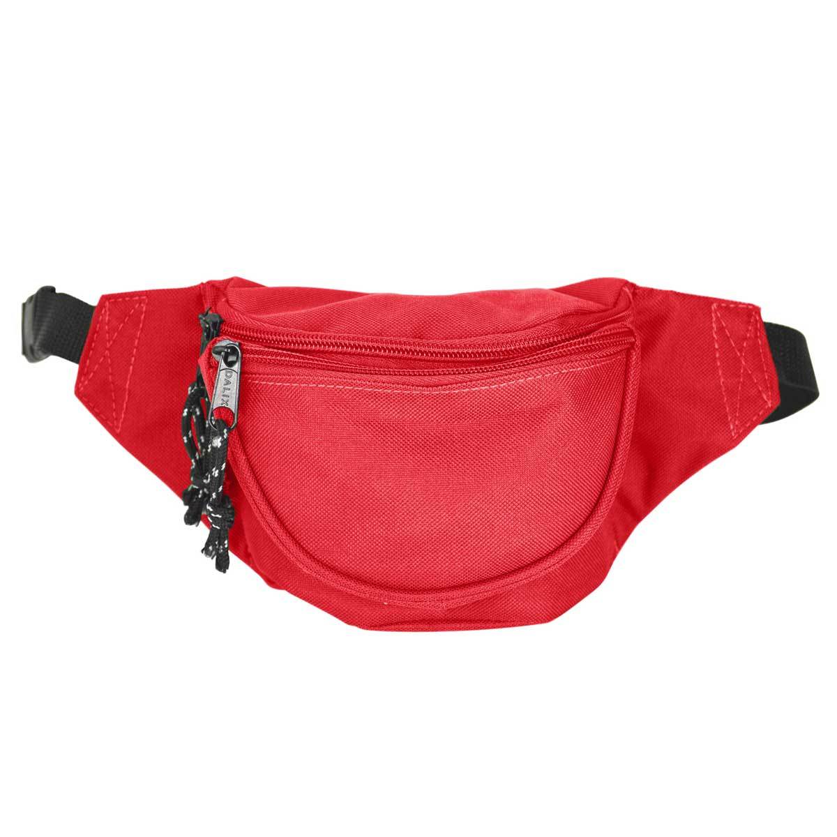 DALIX Fanny Pack w/ 3 Pockets Traveling Concealment Pouch Airport Money Bag FP-001 Fanny Packs DALIX