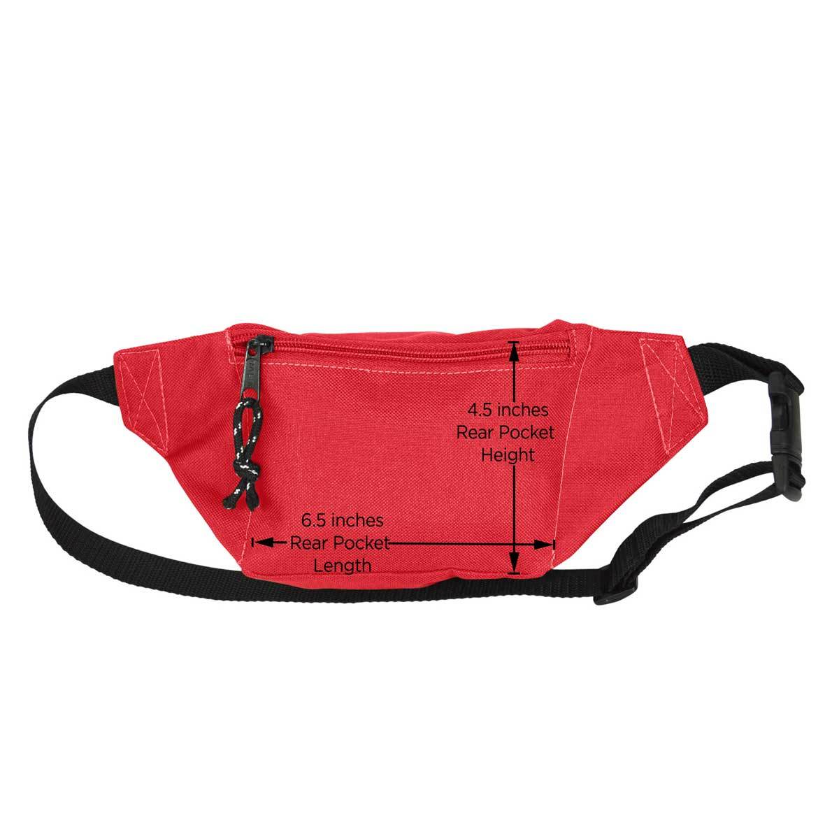 DALIX Fanny Pack w/ 3 Pockets Traveling Concealment Pouch Airport Money Bag FP-001 Fanny Packs DALIX